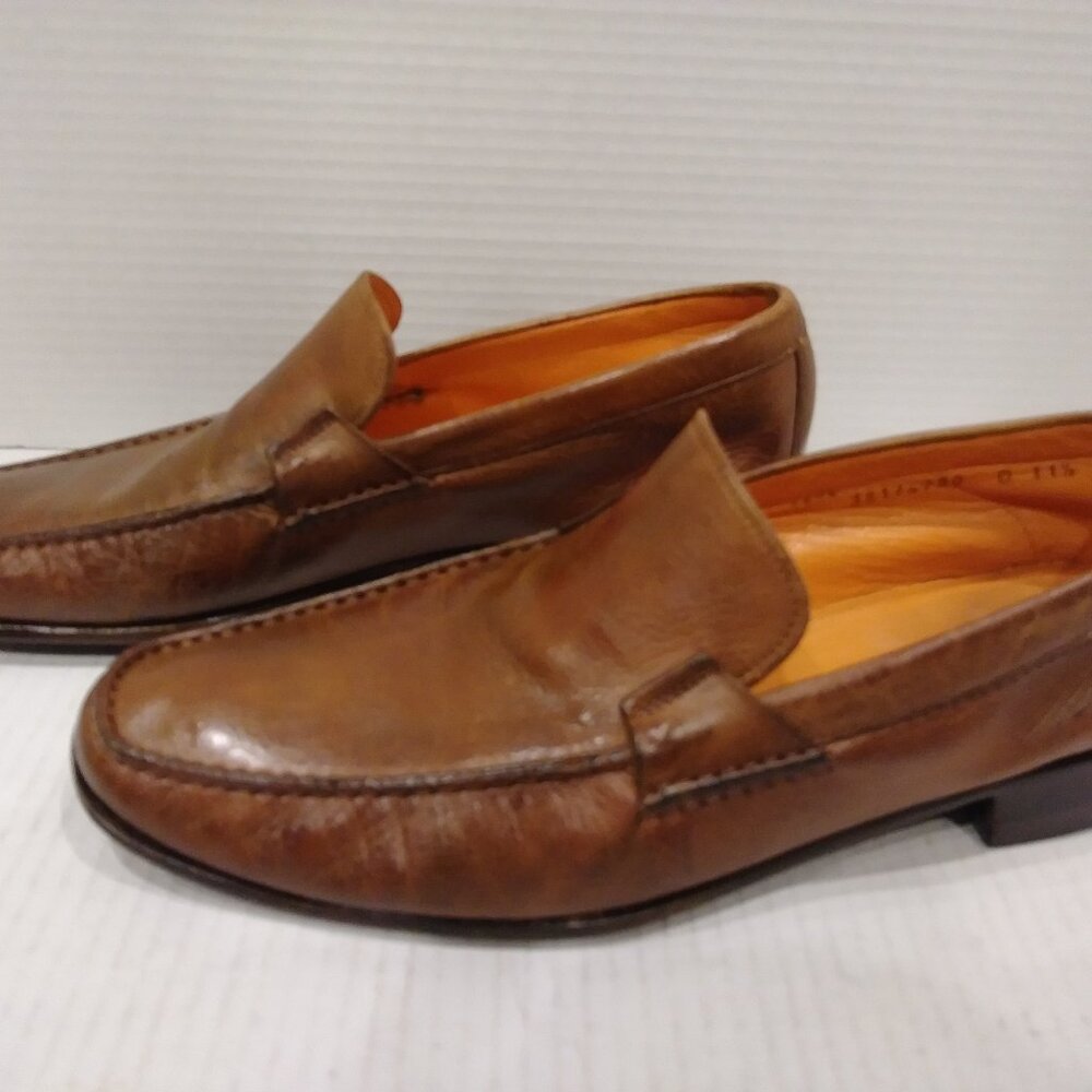 SANTONI men's size 11.5 brown loafer.